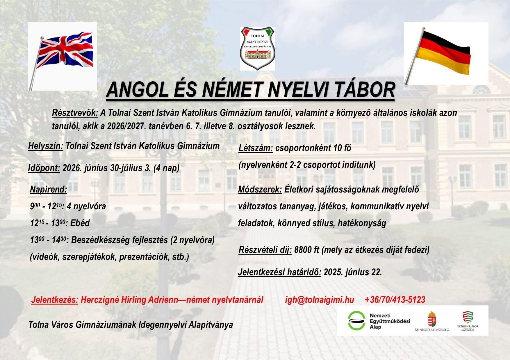 nyelvi tábor